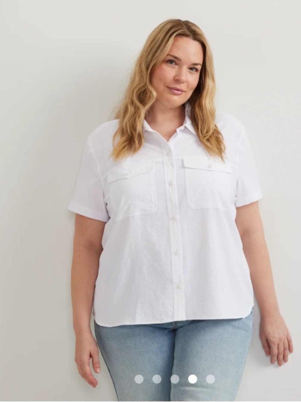 Eddie Bauer Women’s Mountain 3.0 SS White Shirt NWT Size TXXL